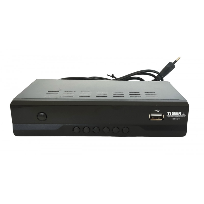 Супутниковий ресивер тюнер TIGER T168 + Прошивка з T2MI Megogo sport