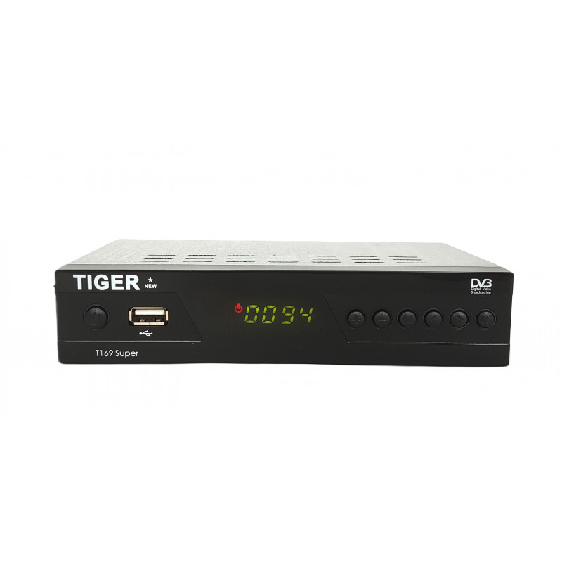 Супутниковий ресивер тюнер TIGER NEW T169 + Прошивка з T2MI Megogo sport