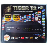 Т2 ресивер тюнер TIGER DVB-C + Internet+ кинотеатр MEGAGO +AC3 звук