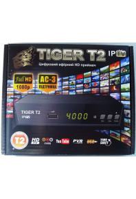 Т2 ресивер тюнер TIGER DVB-C + Internet+ кинотеатр MEGAGO +AC3 звук
