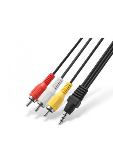 Купить Кабель 3RCA-jack 3.5mm Stereo 1 m