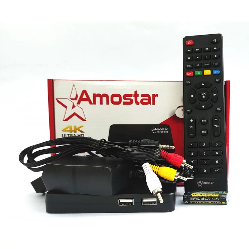 СупутниковийресивертюнерAmostarAS-999HD+ПрошивкаГарантія12місяців